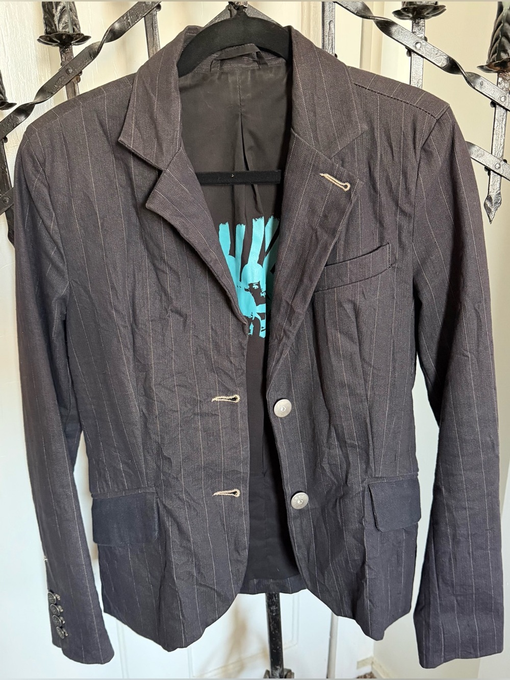 Free Soul Lightweight gray fall blazer
